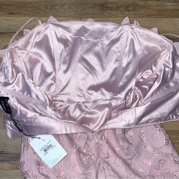NWT Bardot Lina Lace Dress Pink Rose - Picture 12 of 16